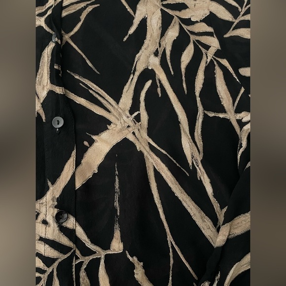 Louben Size L Sheer Button Up Blouse - Picture 3 of 5